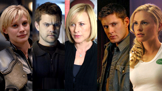 Katee Sackoff (Battlestar Galactica), Joshua Jackson (Fringe), Patricia Arquette (Medium), Jensen Ackles (Supernatural), Anna Paquin (True Blood) Katee Sackoff (Battlestar Galactica), Joshua Jackson (Fringe), Patricia Arquette (Medium), Jensen Ackles (Supernatural), Anna Paquin (True Blood)
